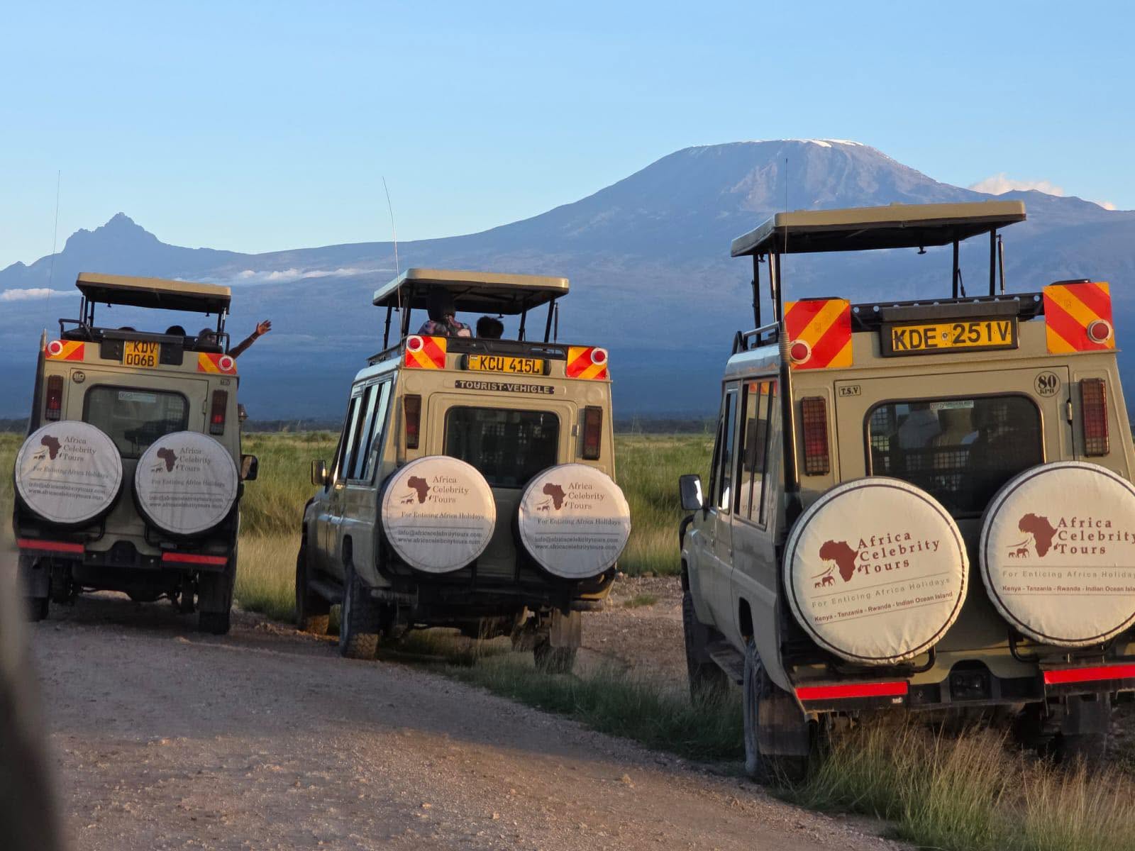 africa celebrity tours safari vehicles